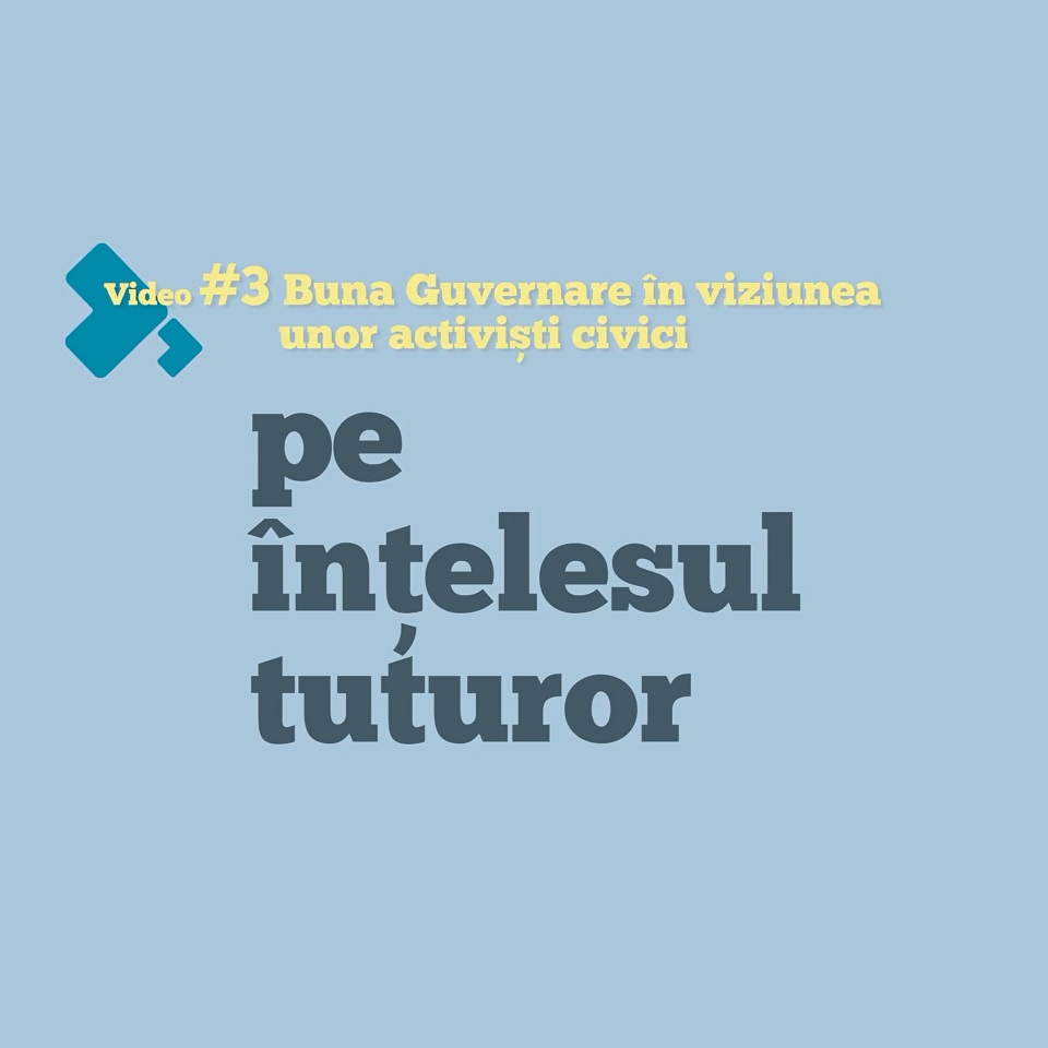 Buna guvernare în viziunea unor activiști civici.