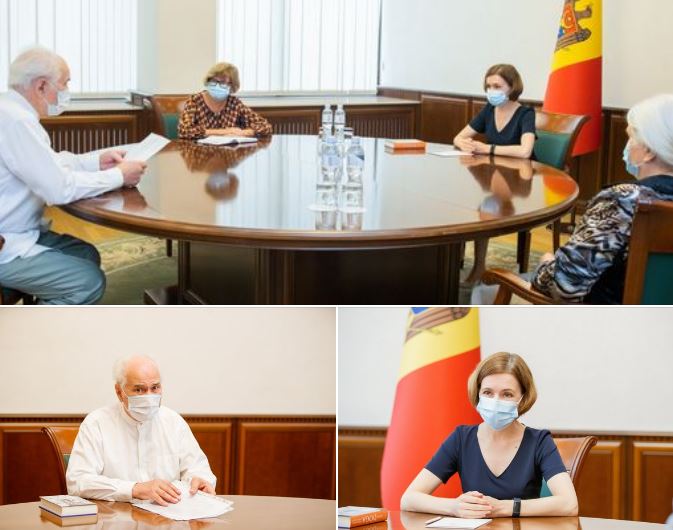 Eugen Doga, în vizită la Președinție. Un centru de creație cu numele maestrului va fi înființat în Moldova.