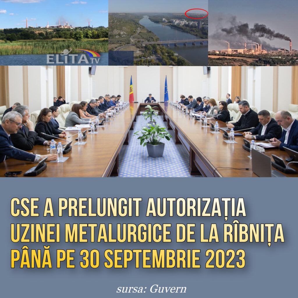 Autorizație de mediu pentru Uzina Metalurgică din Râbnița, prelungită pentru 6 luni.