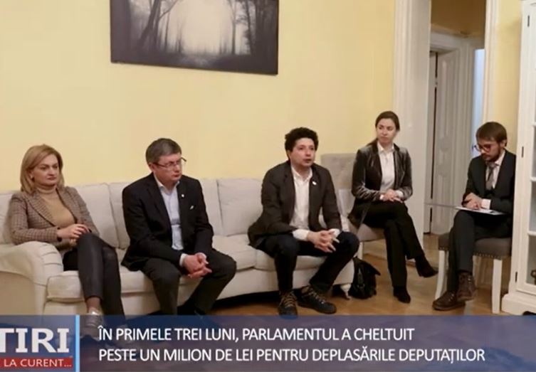 În trei luni ale anului, Parlamentul a cheltuit peste un milion de lei pe deplasările deputaților.