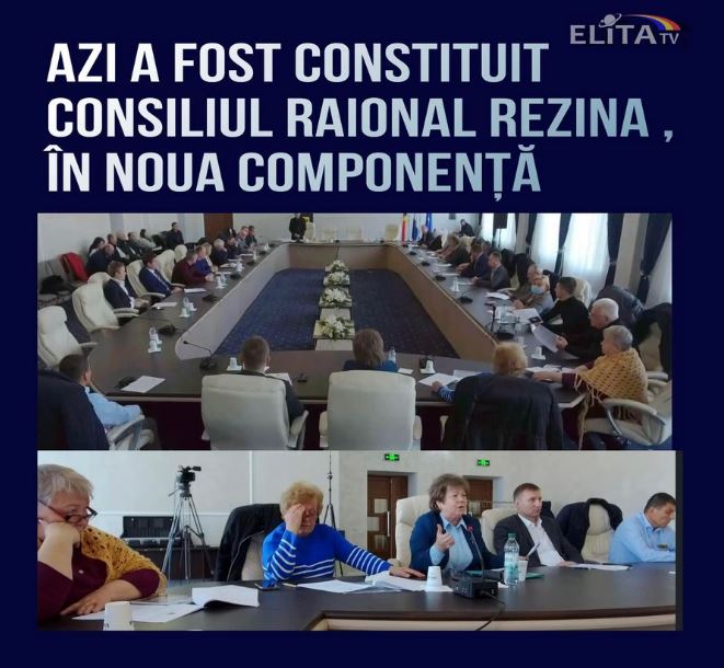 Consiliul raional Rezina a fost constituit în noua componență aleasă.