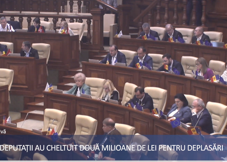 Parlamentul a cheltuit două milioane de lei pentru deplasări.
