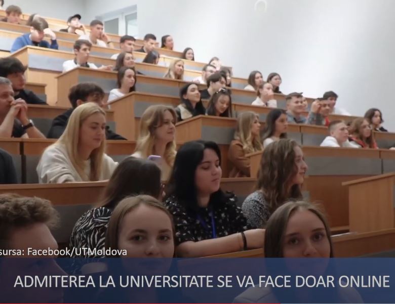 Admiterea la Universitate va avea loc doar online.