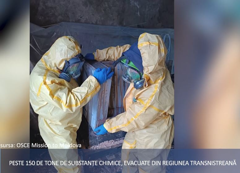 Peste 150 de tone de substanțe chimice periculoase, evacuate din Regiunea Transnistreană.