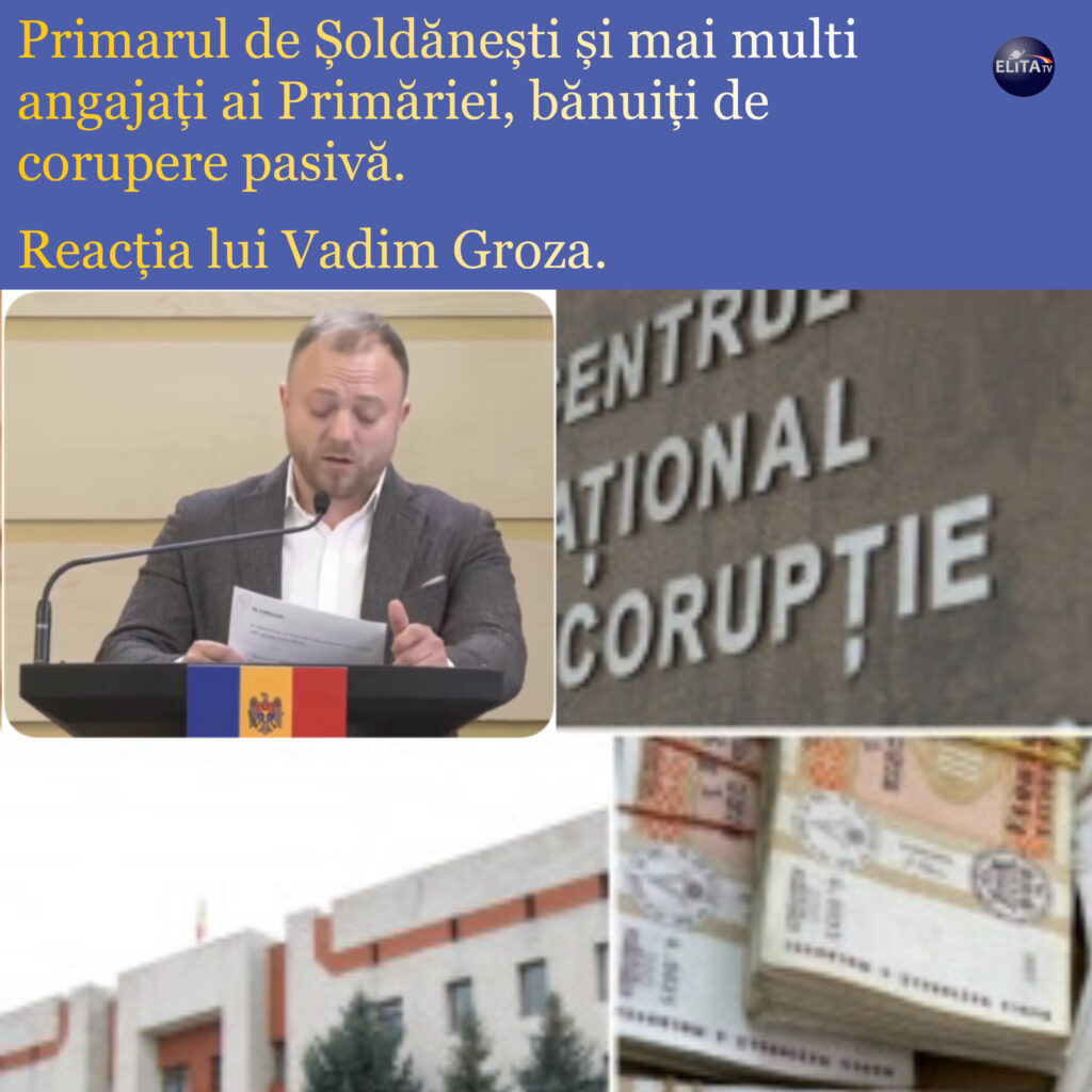 Primarul de Șoldănești și mai mulți angajați ai Primăriei sunt bănuiți de corupere pasivă. Reacția lui Vadim Groza.