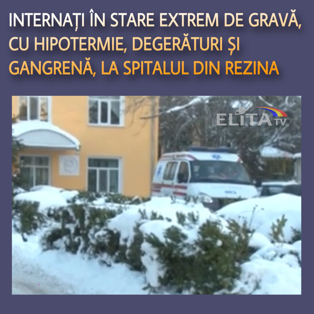 Rezina: Două persoane, în stare extrem de gravă, cu degerături.