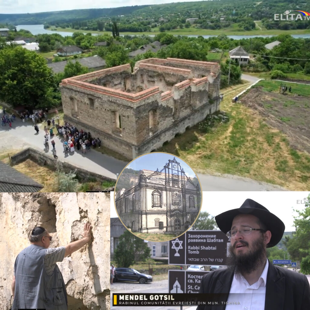 (video) Sinagoga și Biserica din Rașcov, conservate cu susținerea UE, atrag tot mai mulți vizitatori. Localnicii dezvoltă servicii de turism pentru oaspeții satului, unde poți vedea trei lăcașe de cult pe aceiași colină.