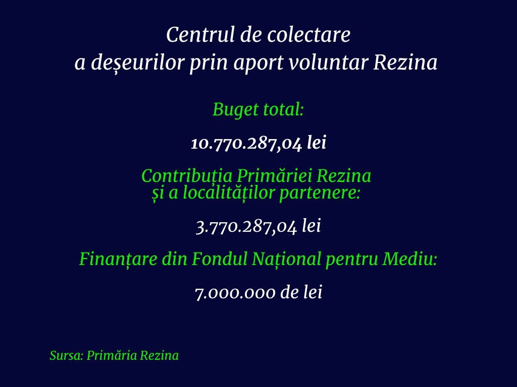 Orașul Rezina și alte patru localități din raion vor primi bani din resursele Fondului Național pentru Mediu. Unde vor ajunge banii alocați?