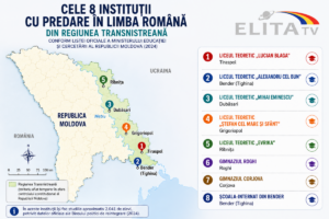 Instituții cu predare in limba romană in regiunea transnistreană. 